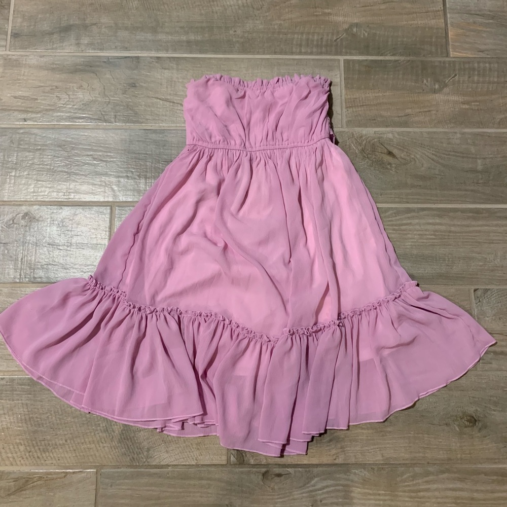 Purple tube top summer dress